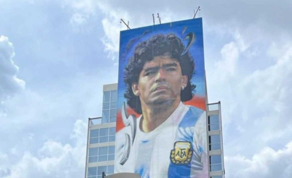 Inauguran el sábado un mural de Maradona en recuerdo del cumpleaños del ídolo