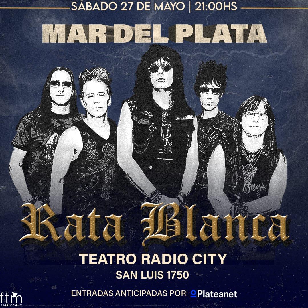 Rata Blanca: La icónica banda se presenta en Mar del Plata en el teatro Radio City