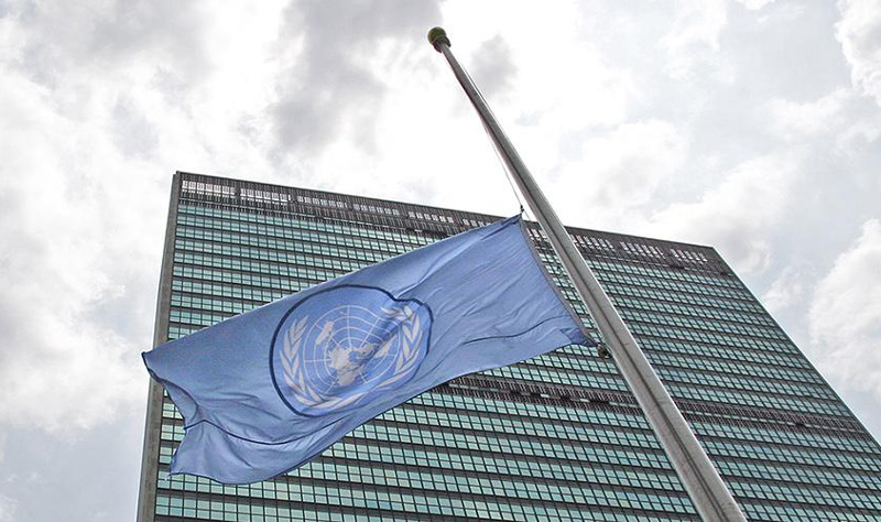 La ONU bajó las banderas a media asta en señal de duelo por sus empleados muertos en Gaza
